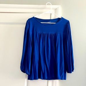 Soft Royal Blue Top from LOFT Outlet